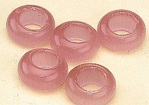 Großloch Cateye-Ring rosa