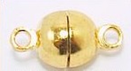Magnetverschluss Perle gold